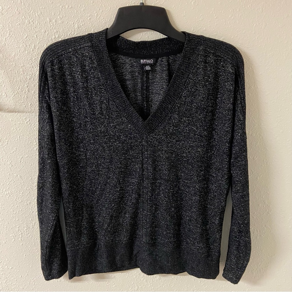 Buffalo David Bitton Relaxed Fit V-Neck Slouchy Pullover Sweater